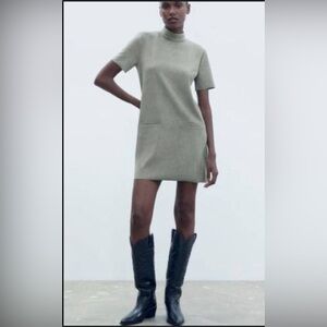 Zara mock neck dress